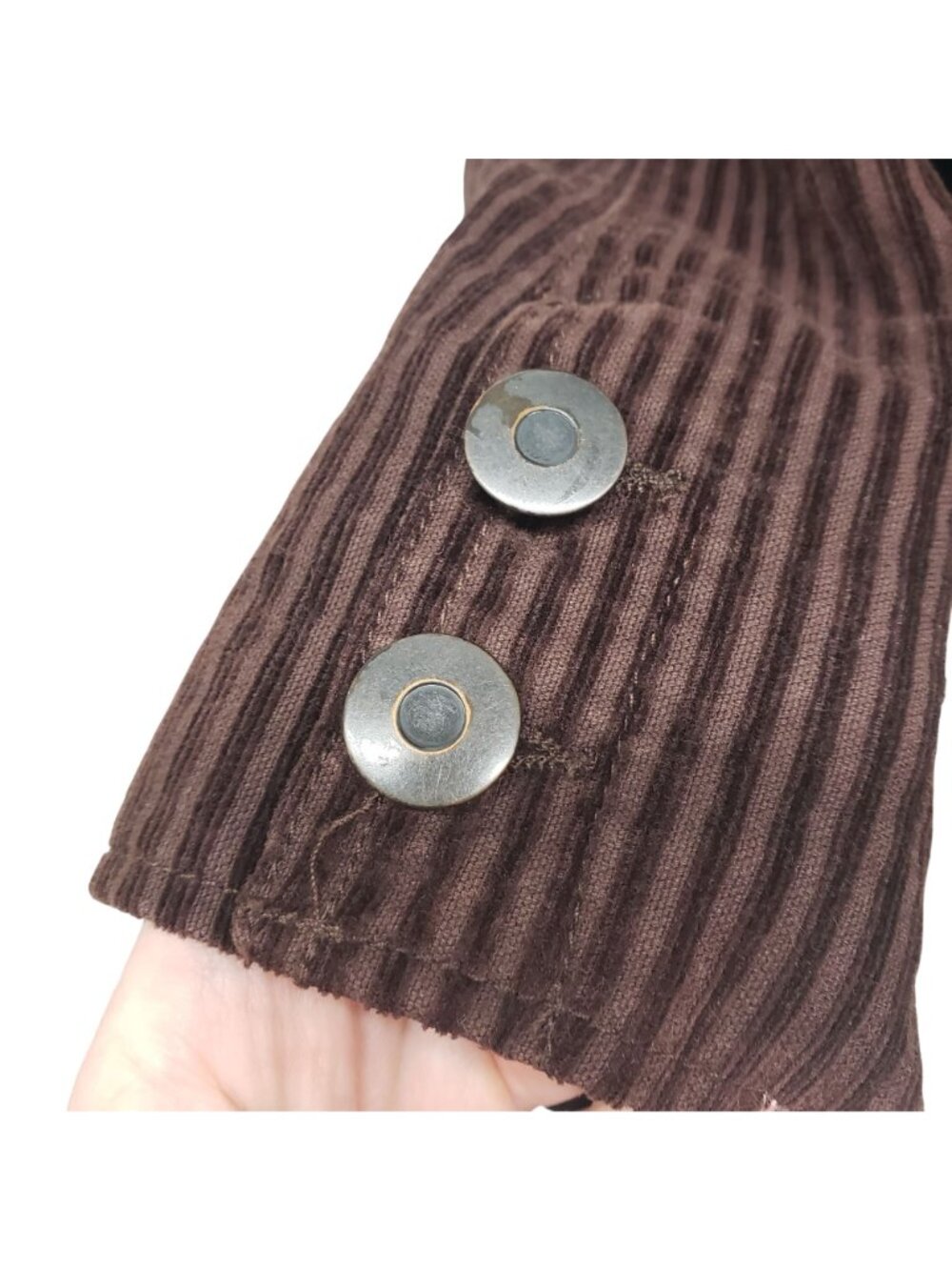 Wet Seal Brown Corduroy Blazer Jacket Y2K 90s Coat - Picture 8 of 11